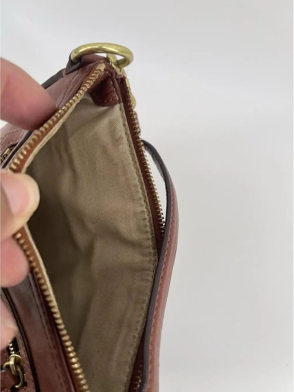 Coach Legacy Cognac Leather Crossbody‎ Bag Purse Brass Hardware Women’s